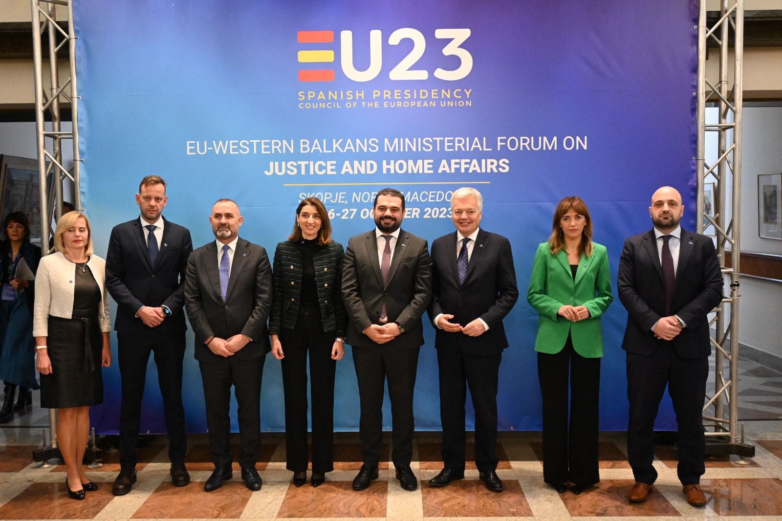 Ministrja Haxhiu mori pjesë në Ministerialin për Drejtësi dhe Punë të Brendshme që u organizua nga Këshilli i Bashkimit Evropian nën udhëheqjen e Spanjës