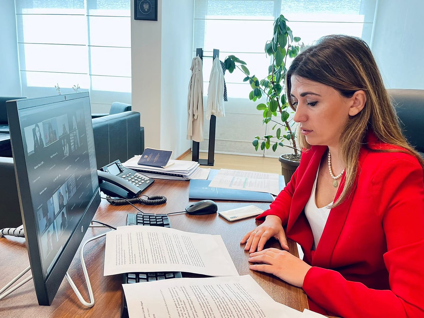 Ministrja Haxhiu hapi mbledhjen e Nënkomitetit për Drejtësi, Liri dhe Siguri