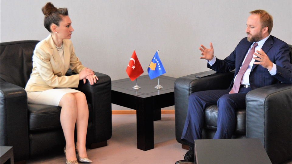 Minister Tahiri hosted the Ambassador of Turkey to Kosovo, Ms Kiliç