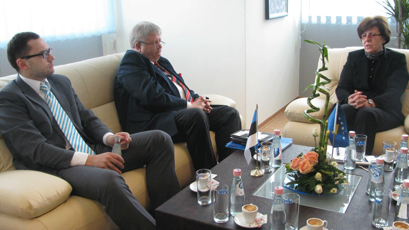 Minister of Justice Nekibe Kelmendi hosted Estonian Minister of Justice Rein Lang