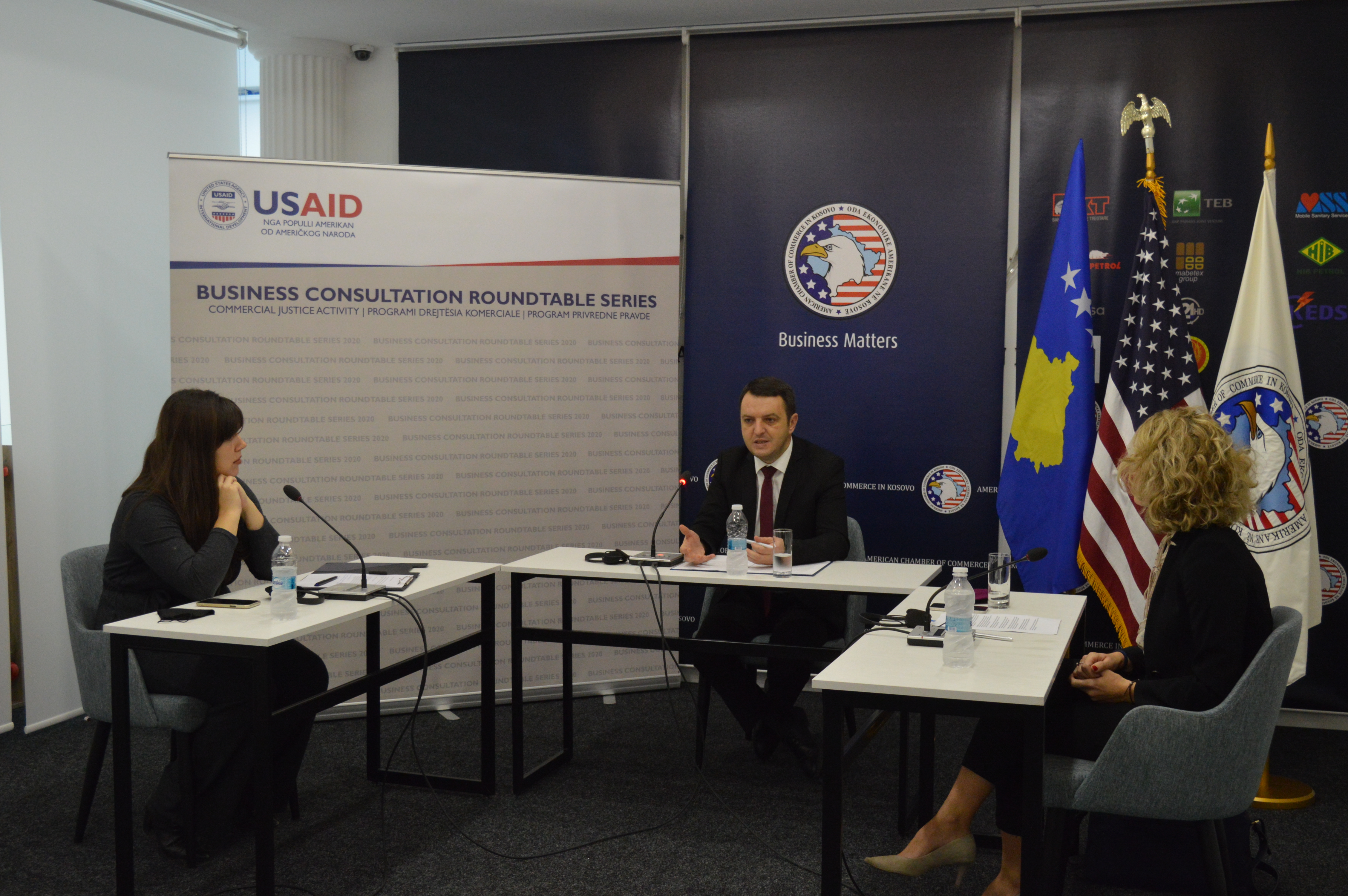 Ministri Selimi pjesë e konferencës së Odës Ekonomike Amerikane:  Projektligji për Gjykatën Komerciale, brenda muajit nëntor do të dërgohet në Qeveri