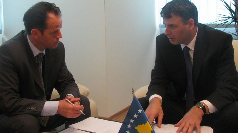 Minister of Justice, Mr. Haki Demolli met with the President of Kosovo Judicial Council, Mr. Enver Peci