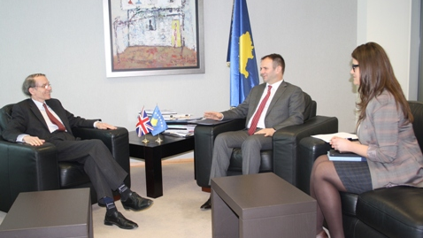 Kuçi met Ambassador Cliff