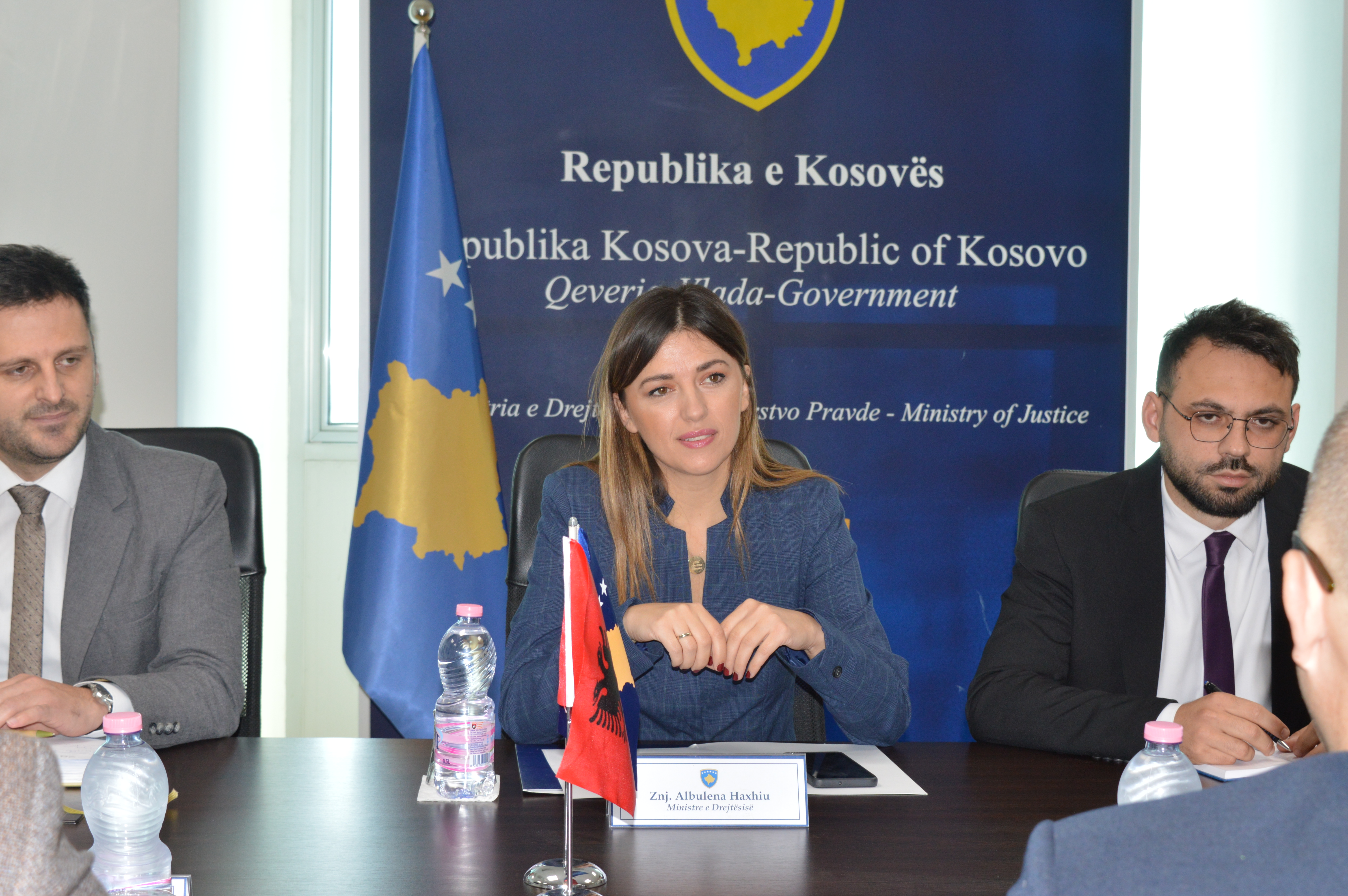 Kryeinspektori i Lartë i Drejtësisë së Republikës së Shqipërisë u prit në takim nga Ministrja e Drejtësisë
