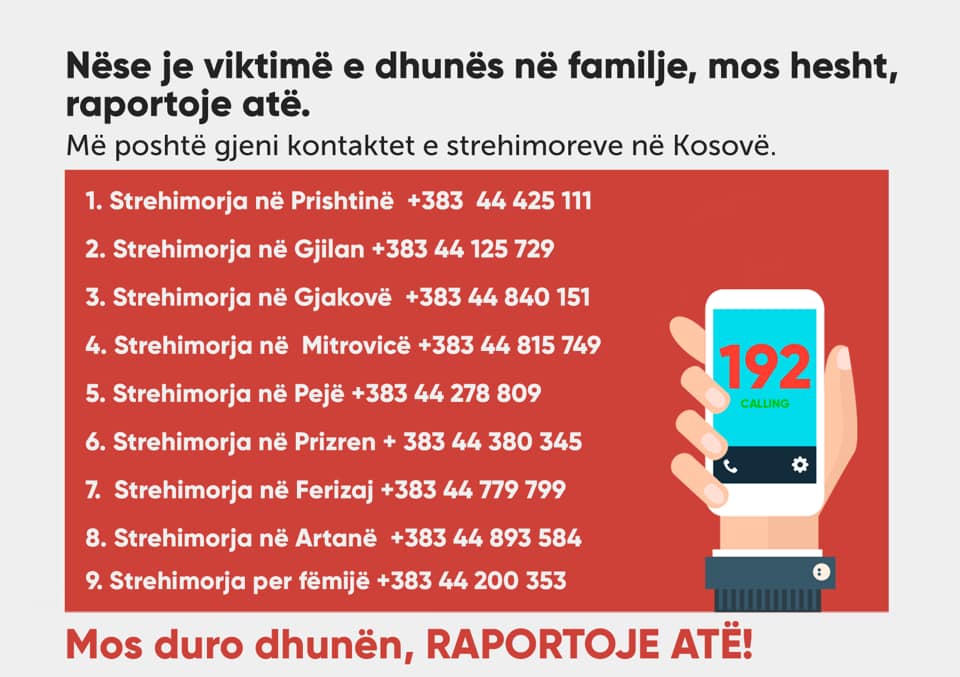 Nëse je viktimë e dhunës në familje, mos hesht, raportoje atë