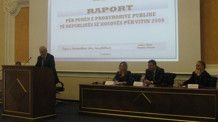 The report for the work of the Public Prosecutor of the Republic of Kosovo was presented