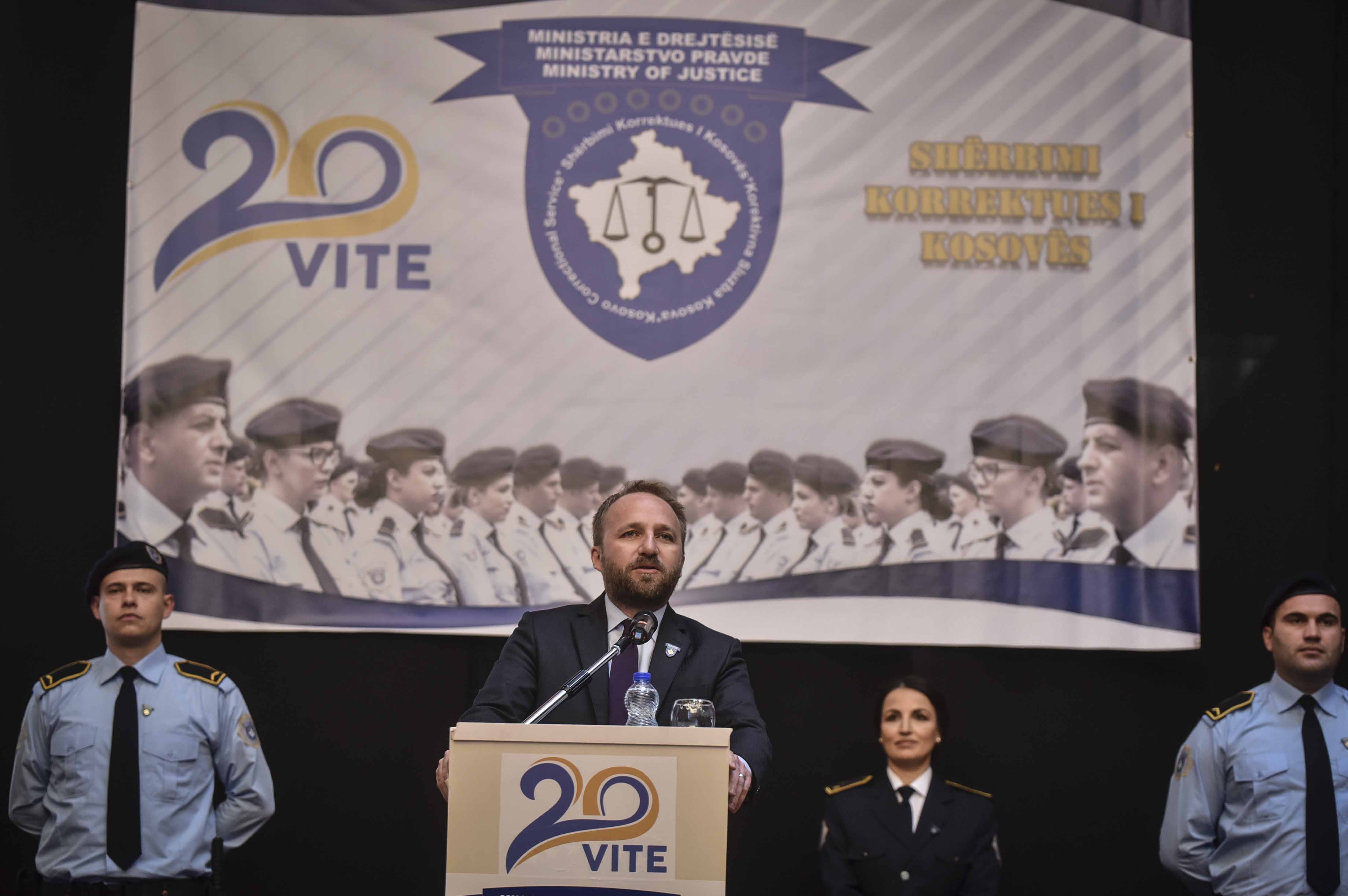Ministri Tahiri: 20 vitet e Shërbimit Korrektues të Kosovës, përkushtim për rend dhe ligj