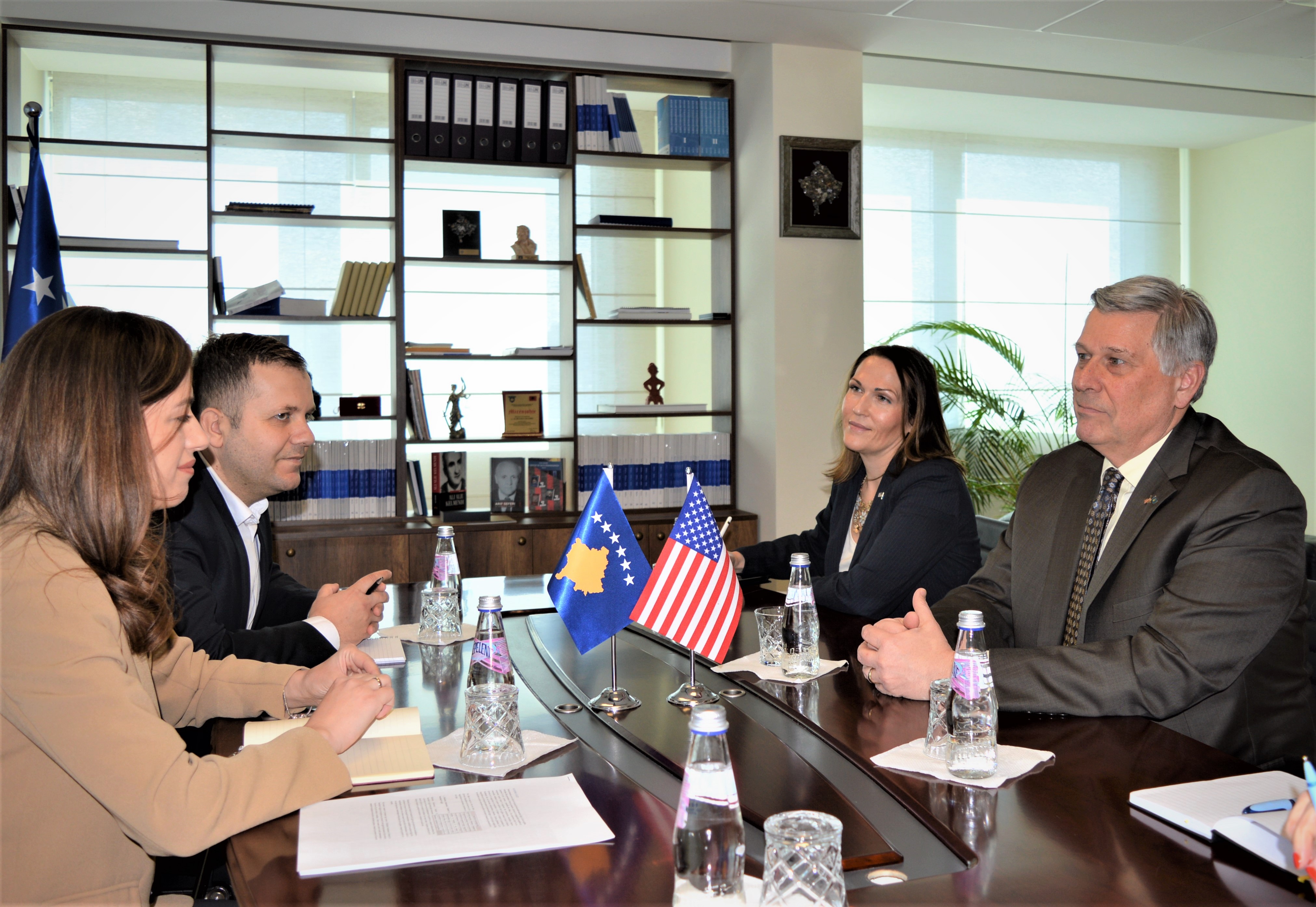 Minister Haxhiu and Ambassador Kosnett discussed the priorities in the rule of law