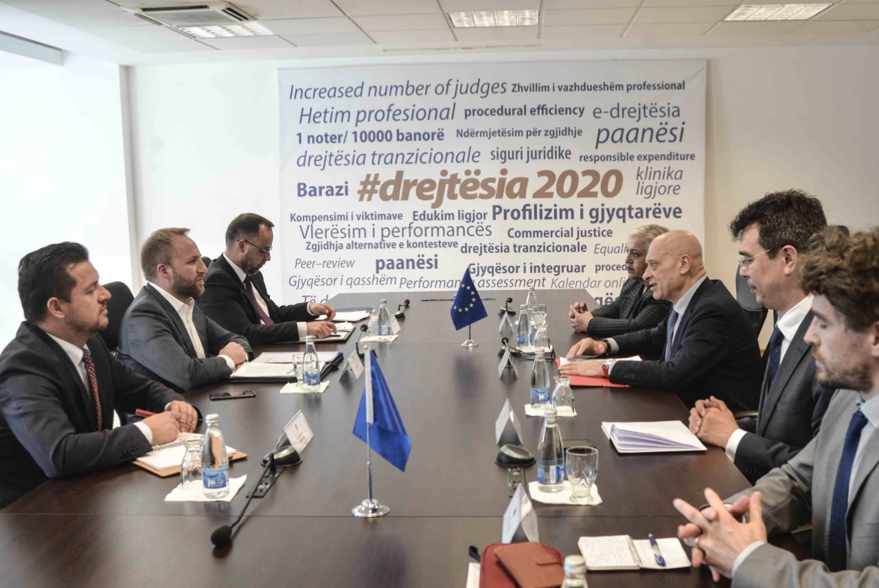 Ministri Tahiri falënderoi BE-në për mbështetjen e dhënë për Agjendën "Drejtësia 2020"