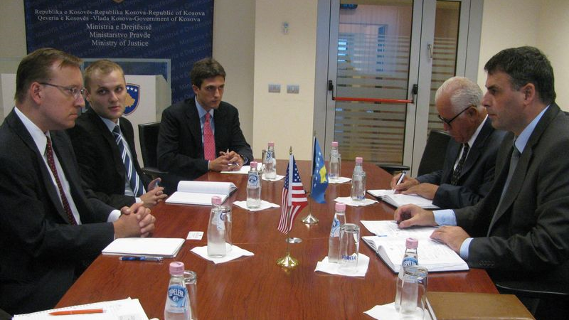 Minister Demolli met with David Kostelancik from the U.S. Department of State