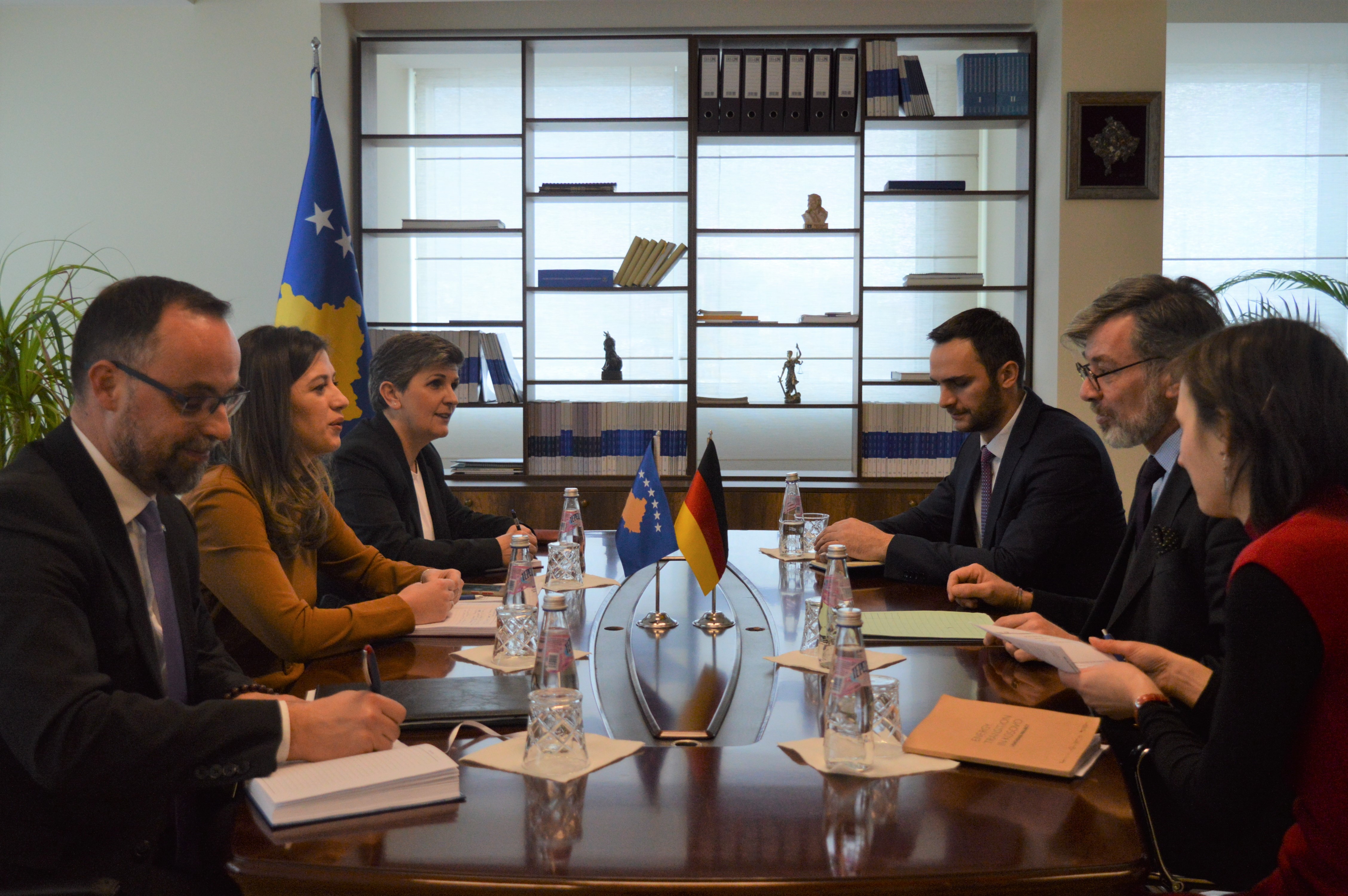 Minister Haxhiu meets with German Ambassador Heldt to talk about the priorities in the field of justice
