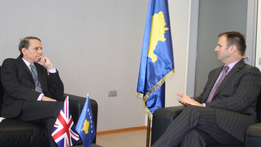 Deputy Prime Minister Kuçi met with British Ambassador, Ian Cliff Cameron