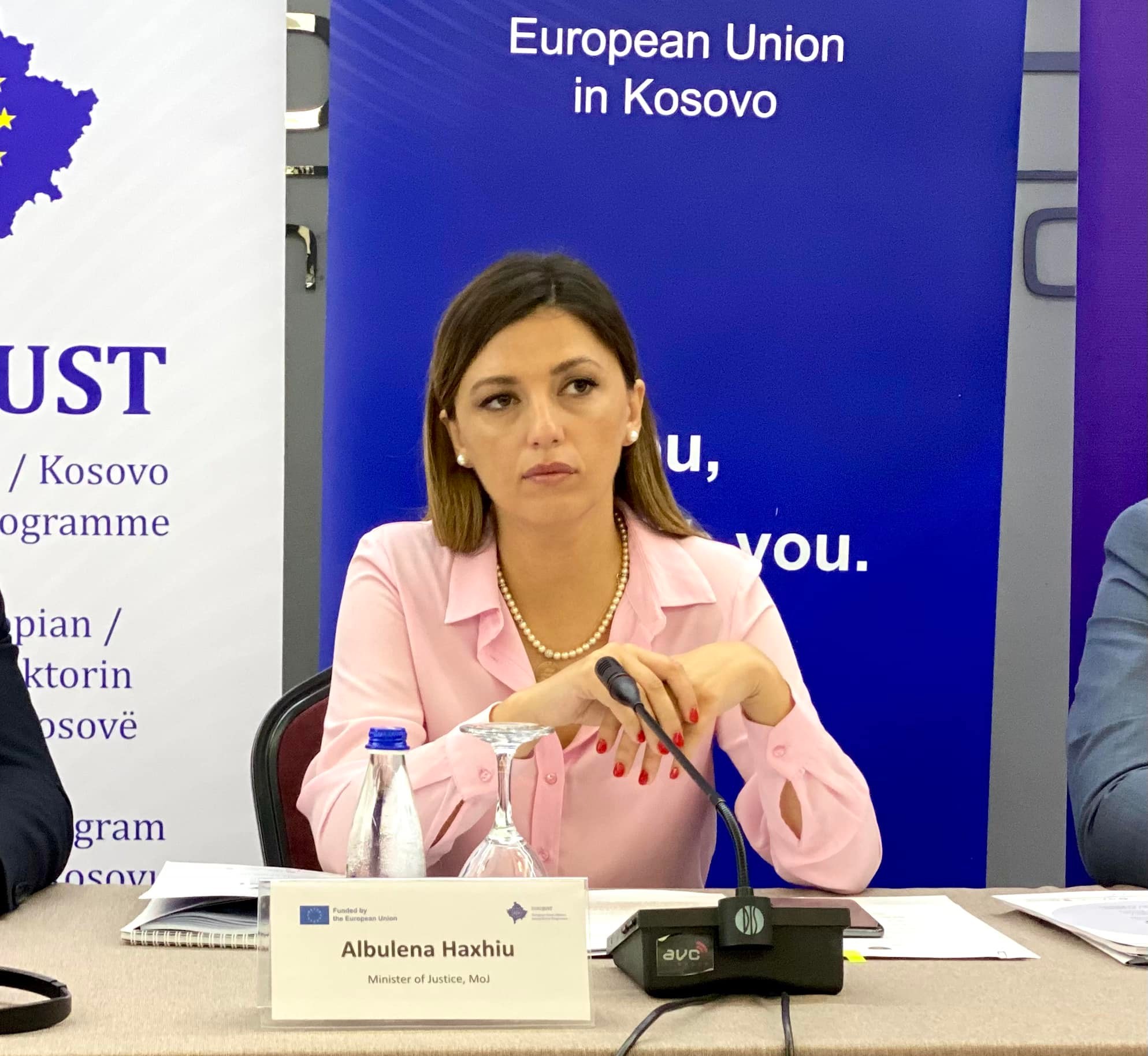 Ministrja e Drejtësisë, Albulena Haxhiu ka marrë pjesë në takimin e shtatë të Komitetit Drejtues të Programit të BE-së për sektorin e drejtësisë në Kosovë – EUKOJUST.