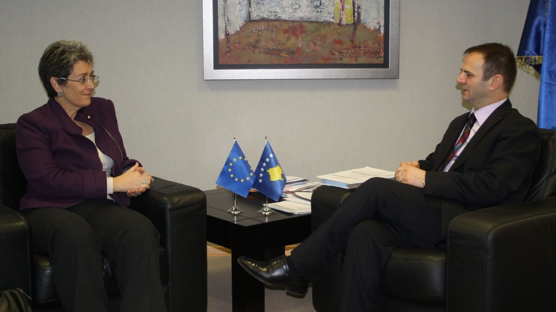 Zëvendëskryeministri Kuçi u takua me Eurodeputeten Lunacek
