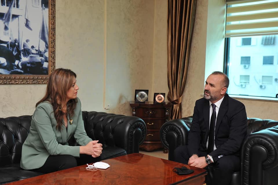 Ministrja Haxhiu zhvilloi një takim me homologun nga Ministria e Drejtësisë në Republikën e Shqipërisë, Ulsi Manja