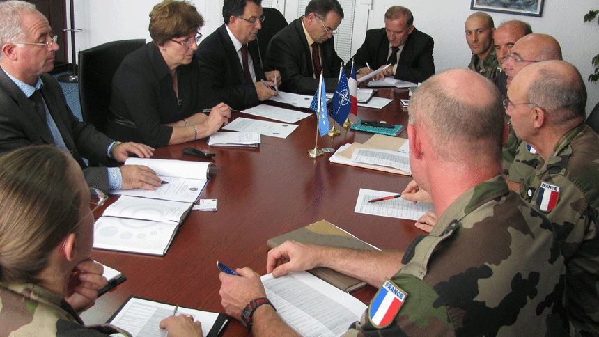 Minister, Nekibe Kelmendi, met with French KFOR contingent KFOR, who are using the facility of Smrekovnica Prison