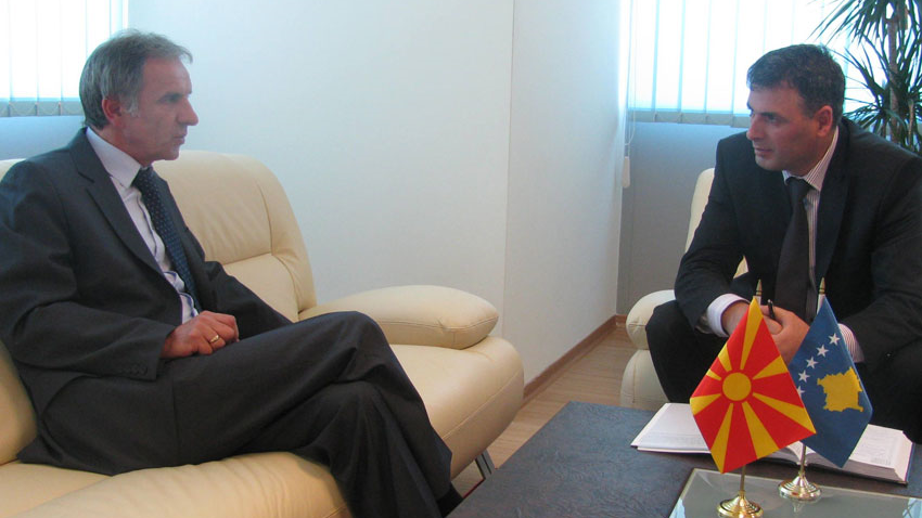 Minister of Justice Haki Demolli, met with Ambassador of Macedonia in Kosova, Stojan Karajanov