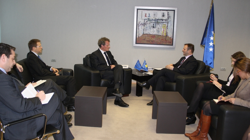 Minister Kuqi met the new Chief of EULEX, Bernd Borchardt