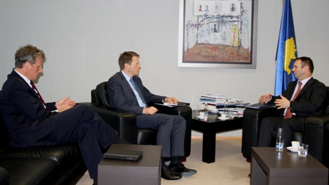Kuçi, Zbogar and Borchard discuss EULEX mandat