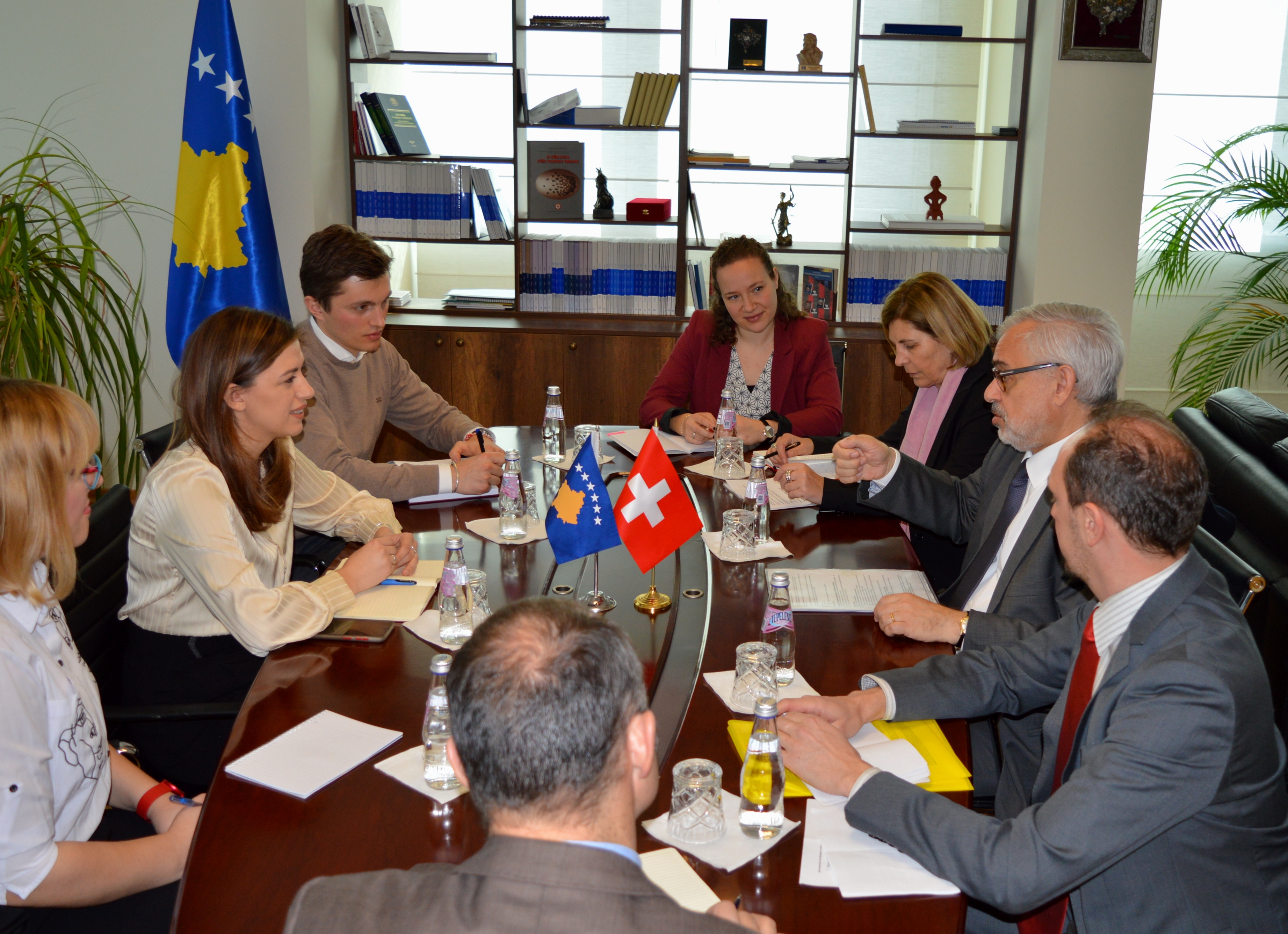 Minister Haxhiu met with Swiss Ambassador, Jean-Hubert Lebet