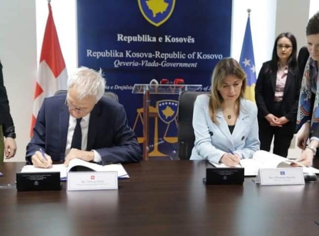 Republika e Kosovës dhe Konfederata e Zvicrës, nënshkruan marrëveshje për Ndihmë të Ndërsjellë Juridike në Çështjet Penale
