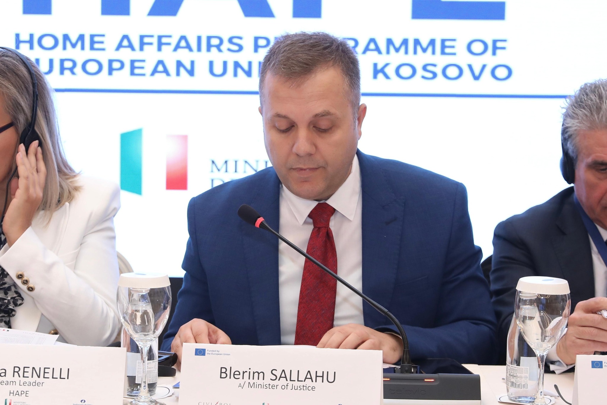 U.D. Ministri i Drejtësisë Blerim Sallahu merr pjesë në punëtorinë e organizuar nga Home Affairs Programme of European Union in Kosovo