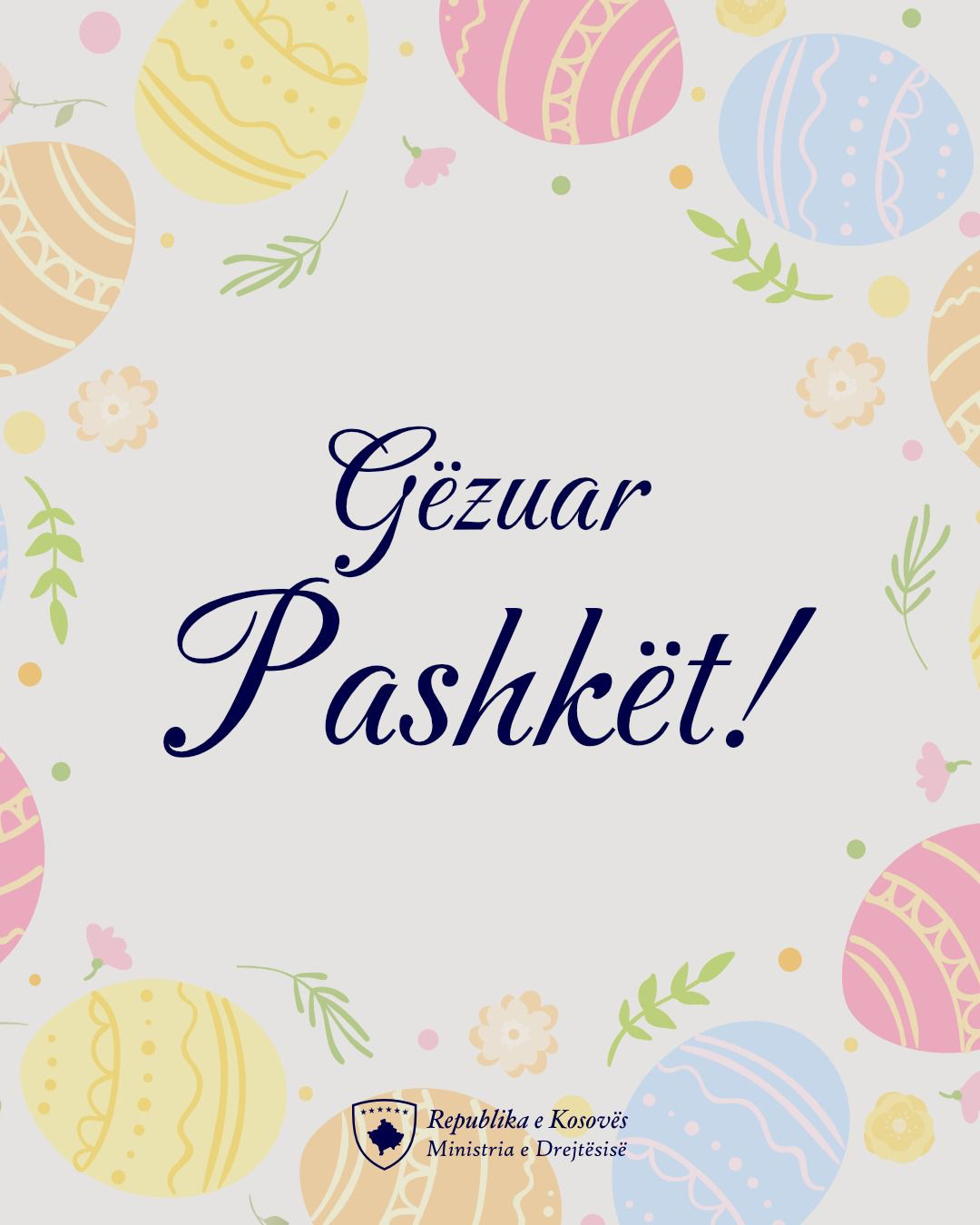 Ministrja Gërvalla uron besimtarët e krishterë me rastin e festës së Pashkëve