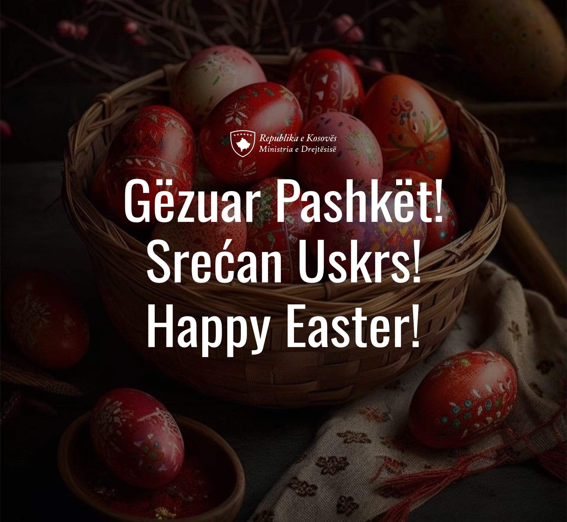 Ministrja Gërvalla uron besimtarët ortodoks me rastin e festës së Pashkëve