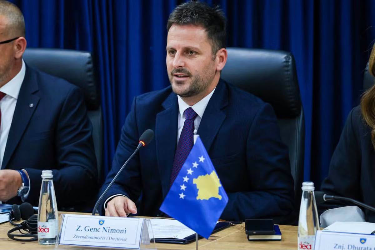 Zëvendësministri Nimoni shoqëruar nga krerët institucional të drejtësisë, priti në takim Drejtoreshën për Ballkanin Perëndimor në Drejtorinë e Përgjithshme për Zgjerim dhe Fqinjësi Lindore të Komisionit Evropian, znj. Valentina Superti